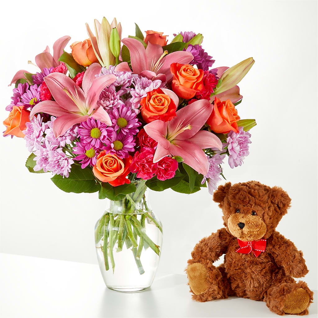 One and Only Bouquet and Bear Bundle – Day Dream Bokay Llc, Jonesborough TN