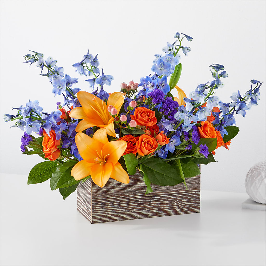 Radiant Citrus Box Bouquet – Day Dream Bokay Llc, Jonesborough TN