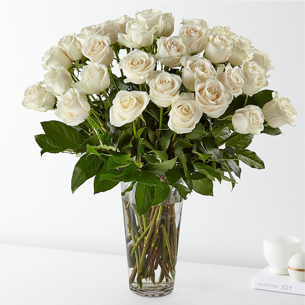 Long Stem White Rose Bouquet – Day Dream Bokay Llc, Jonesborough TN