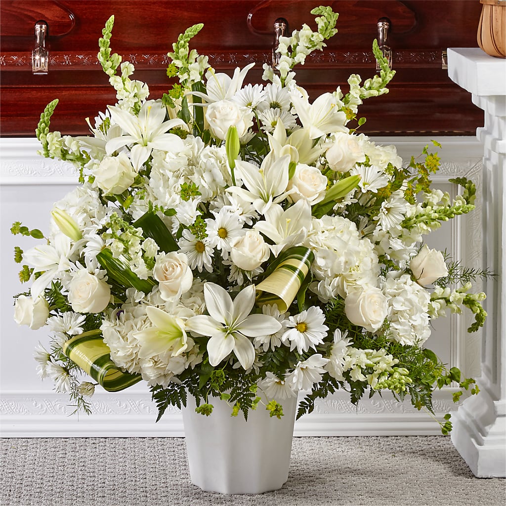 Thoughts of Tranquility Floor Basket – Day Dream Bokay Llc, Jonesborough TN