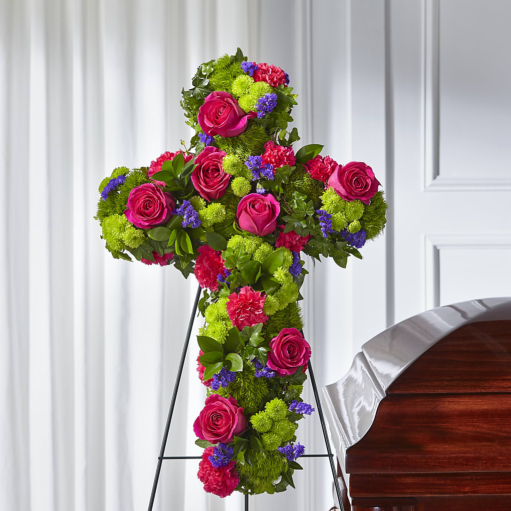 Tribute Rose Floral Cross – Day Dream Bokay Llc, Jonesborough TN
