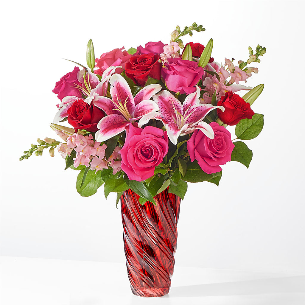 Always You Bouquet with Luxe Swirl Vase – Day Dream Bokay Llc, Jonesborough TN