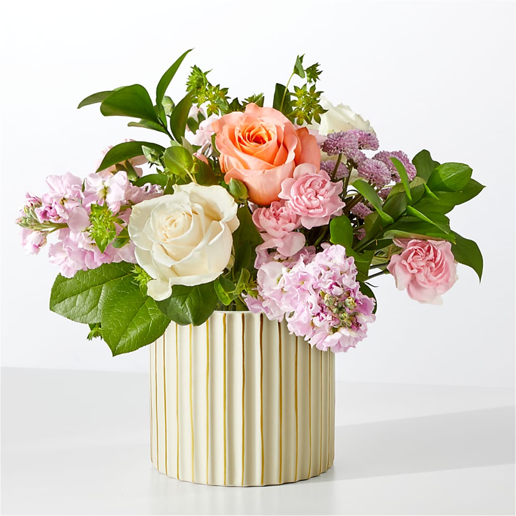 French Market Bouquet with Ivory Vase – Day Dream Bokay Llc, Jonesborough TN