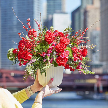 Big Red Bow Bouquet –  Day Dream Bokay Llc, Jonesborough TN