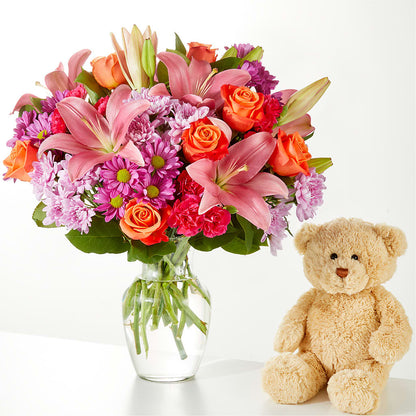 One and Only Bouquet and Bear Bundle –  Day Dream Bokay Llc, Jonesborough TN