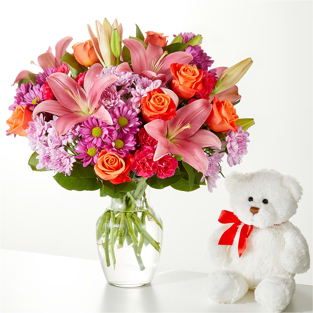 One and Only Bouquet and Bear Bundle –  Day Dream Bokay Llc, Jonesborough TN