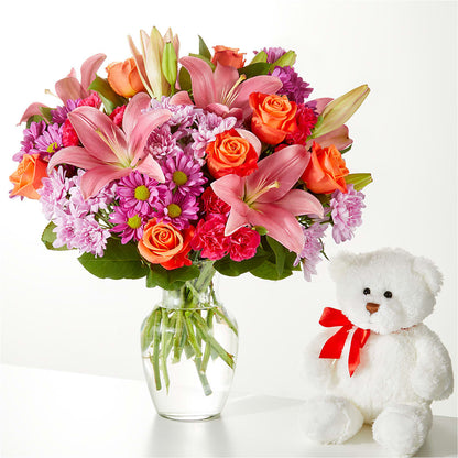 One and Only Bouquet and Bear Bundle –  Day Dream Bokay Llc, Jonesborough TN