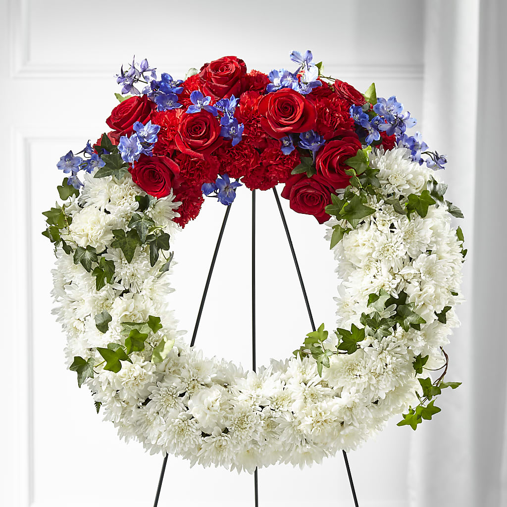 Patriotic Passion Wreath –  Day Dream Bokay Llc, Jonesborough TN
