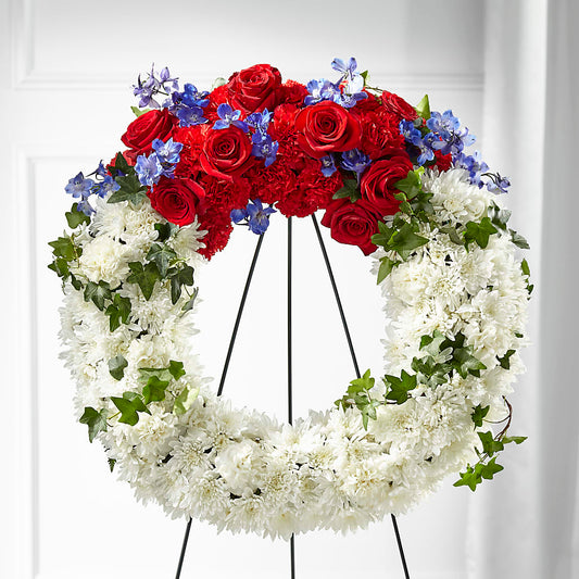 Patriotic Passion Wreath –  Day Dream Bokay Llc, Jonesborough TN