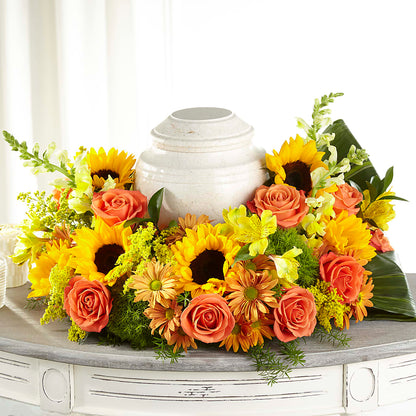 Faithful Sunflower Cremation Adornment –  Day Dream Bokay Llc, Jonesborough TN
