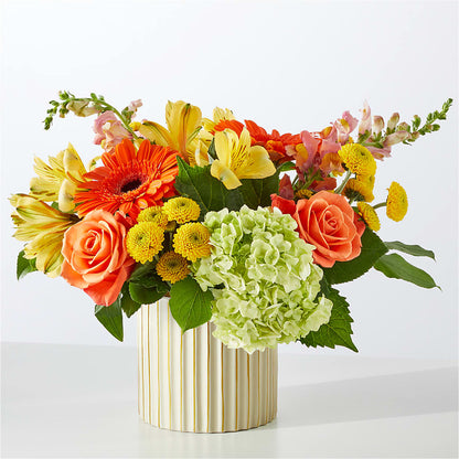 Autumn Sunshine Bouquet with Ivory Vase –  Day Dream Bokay Llc, Jonesborough TN