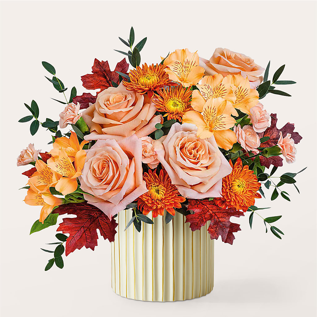 Spiced Latte Bouquet with Ivory Vase –  Day Dream Bokay Llc, Jonesborough TN