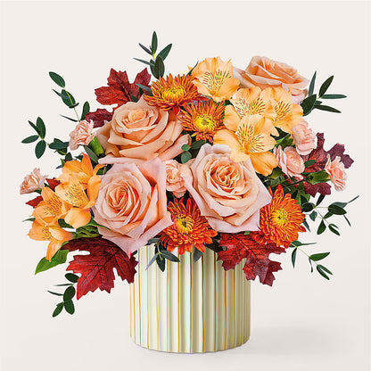 Spiced Latte Bouquet with Ivory Vase –  Day Dream Bokay Llc, Jonesborough TN