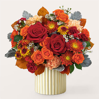 Merlot Bouquet with Ivory Vase –  Day Dream Bokay Llc, Jonesborough TN