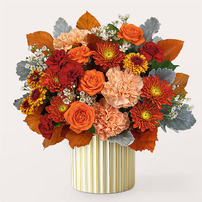 Merlot Bouquet with Ivory Vase –  Day Dream Bokay Llc, Jonesborough TN
