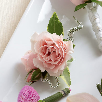 Pink Spray Rose Boutonniere –  Day Dream Bokay Llc, Jonesborough TN