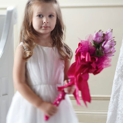 Sparkle Pink Flower Girl Bouquet –  Day Dream Bokay Llc, Jonesborough TN
