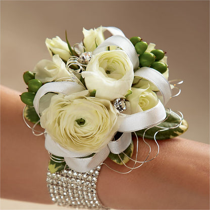 White Wedding Corsage –  Day Dream Bokay Llc, Jonesborough TN